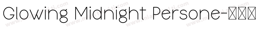Glowing Midnight Persone字体转换